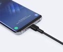 AUKEY CB-CA03 OEM nylonowy kabel Quick Charge USB C-USB A 3.1 | FCP | AFC | 0.3m | 5Gbps | 3A | 60W PD | 20V