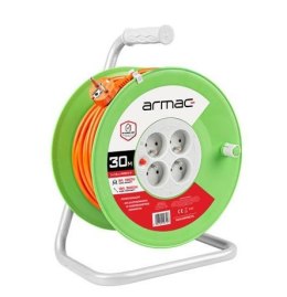 Armac Przedłużacz bębnowy 30M 4X2P+Z 16A 3680W 3x1.5MM H05VV-F