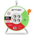 Armac Przedłużacz bębnowy 40M 4X2P+Z 16A 3680W 3x1.5MM H05VV-F