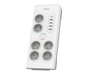 Philips Listwa antyprzepięciowa 6 gniazd AC Fr 40W, 2 m