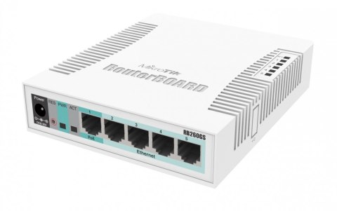 Mikrotik Przełącznik 5x1GbE 1xSFP RB260GS