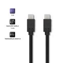 Qoltec Kabel USB 3.1 typ C męski | USB 3.1 typ C męski | 2m | Czarny