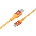 TB Kabel USB 3.0 - USB C 2m PREMIUM 3A pomarańczowy TPE