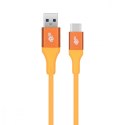 TB Kabel USB 3.0 - USB C 2m PREMIUM 3A pomarańczowy TPE