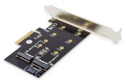 Digitus Karta rozszerzeń (Kontroler) M.2 NGFF/NVMe SSD PCIe 3.0 x4 SATA 80, 60, 42, 30 mm