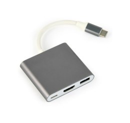 Gembird Adapter USB typ C szary