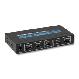 Qoltec Aktywny rozdzielacz Splitter HDMI 1x4 | v.1.4