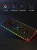 AUKEY KM-P7 RGB XXL gamingowa podkładka pod mysz i klawiaturę | 900x400x4mm | wodoodporna | gumowany spód | aplikacja G-aim Control Ce