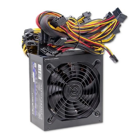 Qoltec Zasilacz ATX 1800W | 80 Plus Platinium | Gaming Miner