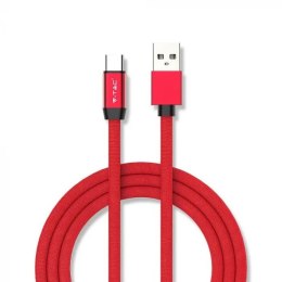 V-tac Kabel USB M - USB Typ-C M 1M 2.4A