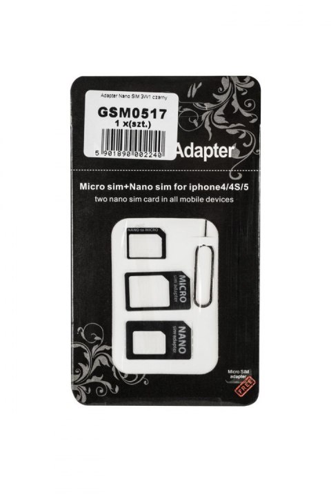 M-Life Adapter kart SIM M-Life 3W1 (nano SIM / micro SIM / SIM)