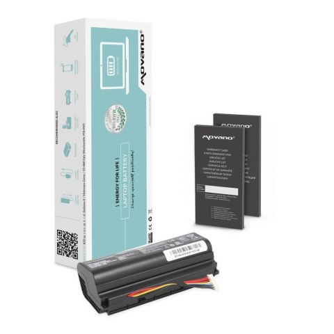 Movano Bateria Movano do notebooka Asus G751, GFX71 (15.0V) (4400 mAh)