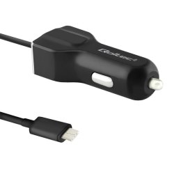 Qoltec Ładowarka samochodowa Qoltec 12-24V 5V 3,4A USB + kabel USB type-C