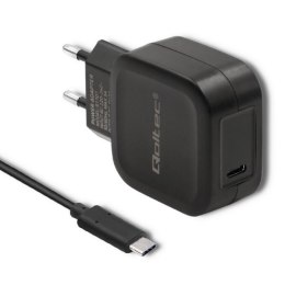 Qoltec Ładowarka sieciowa Qoltec 20W | USB 3.1 typ C męski | 1m | PD + Kabel USB 3.1 typ C męski