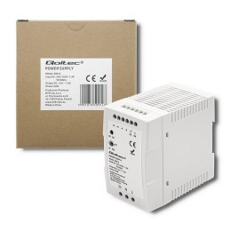 Qoltec Zasilacz na szynę DIN Qoltec | 90W | 12V | 7.5A | Biały | Slim