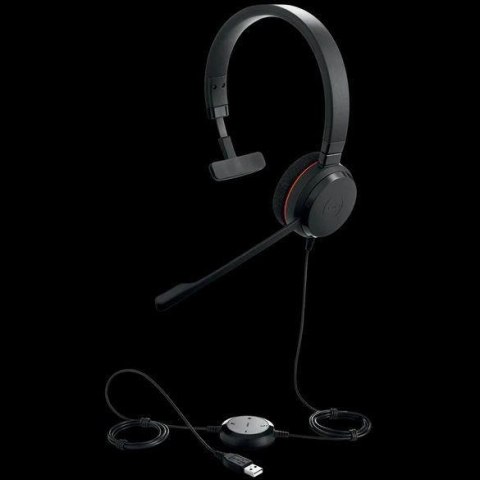 JABRA Słuchawki przewodowe z mikrofonem Jabra Evolve 20 MS Mono, USB-A czarne