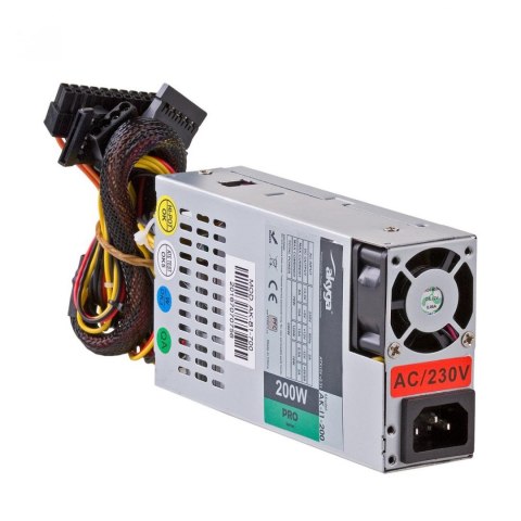 AKYGA Zasilacz 1U mini ITX / Flex ATX 200W Akyga AK-I1-200 P4 PFC FAN 3xSATA