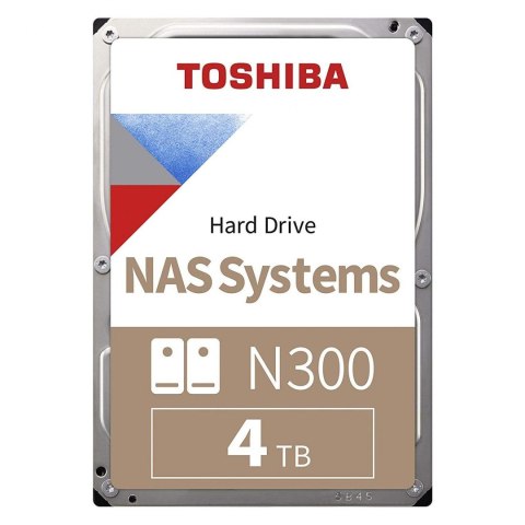 TOSHIBA Dysk Toshiba N300 HDWG440EZSTA 3,5' 4TB SATA 7200 256MB NAS