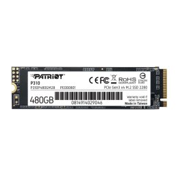 Patriot Memory Dysk SSD Patriot P310 480GB M.2 2280 PCle NVMe (1700/1500 MB/s)