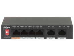 DAHUA Switch niezarządzalny Dahua PFS3006-4ET-60-V2 4x10/100 PoE, 2x10/100M