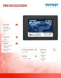 Patriot SSD 120GB Burst Elite 450/320MB/s SATA III 2.5