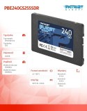 Patriot SSD 240GB Burst Elite 450/320MB/s SATA III 2.5