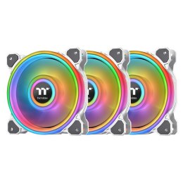 Thermaltake Wentylator - Riing Quad 12 RGB Radiator Fan TT Premium Edition 3pack Biały