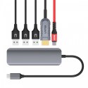 Unitek HUB USB-C; 3x USB 3.1 ;PD 100W; HDMI; H1107E