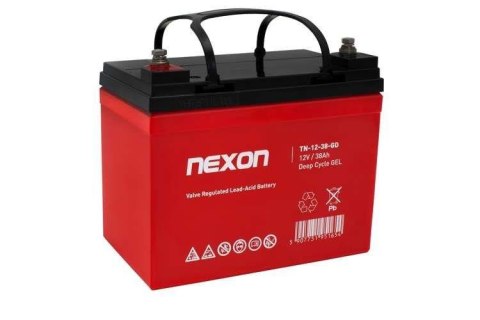 Nexon Akumulator żelowy Nexon TN-GEL 12V 38Ah long life(12l) - głębokiego rozładowania i pracy cyklicznej