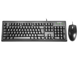 A4TECH Zestaw przewodowy klawiatura + mysz A4Tech KRS-8372 USB czarny