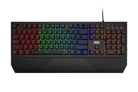 AOC Klawiatura przewodowa AOC GK200 Gaming podświetlenie Rainbow LX