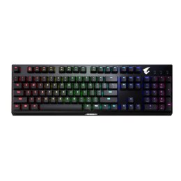 GIGABYTE Klawiatura przewodowa Gigabyte AORUS K9 Optical Gaming USB 2.0 Blue USI czarna