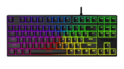 KRUX Klawiatura przewodowa KRUX ATAX PRO RGB TKL Gateron Blue czarna