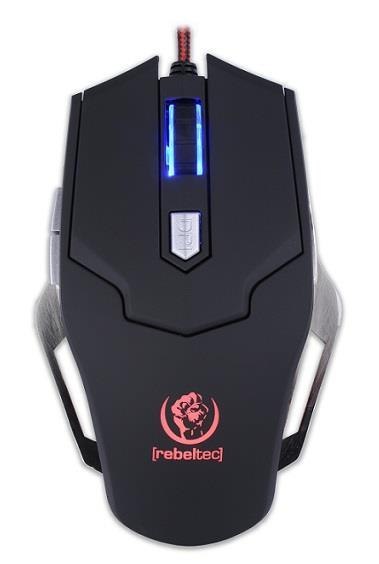 Rebeltec Mysz przewodowa Rebeltec FALCON optyczna Gaming USB czarna