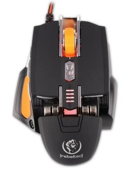 Rebeltec Mysz przewodowa Rebeltec TRANSFORMER optyczna Gaming USB czarna