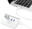 AUKEY CB-H5 aluminiowy HUB USB-A | 4xUSB 3.0 | 5Gbps