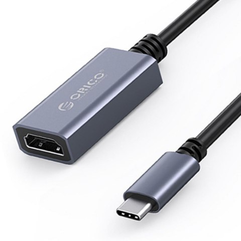 ORICO Kabel adapter Orico CTH-GY-BP USB-C na HDMI 2.0 4K@60Hz aluminium 0,15m