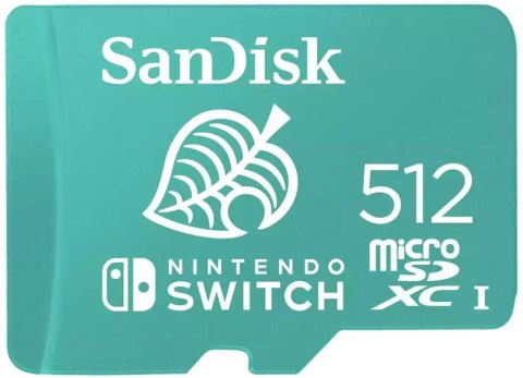 SANDISK KARTA SANDISK NINTENDO SWITCH microSDXC 512 GB 100/90 MB/s V30 UHS-I U3