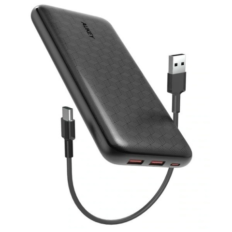 AUKEY PB-N93A ultraszybki Power Bank | 20000 mAh | 4xUSB | Quick Charge 3.0 | Power Delivery | 18W | LED | kabel USB-C