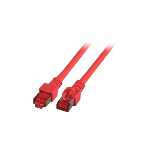 EFB-Elektronik Patchcord 100% miedź EFB Cat.6 LSZH S/FTP, 1m, czerwony