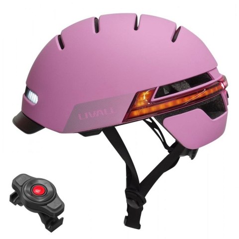 Livall Kask rowerowy miejski Livall Smart BT/LED/SOS Rozm. L Różowy