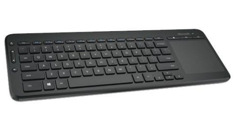 Microsoft Klawiatura bezprzewodowa Microsoft All-in-One Media Keyboard z touchpadem USB czarna