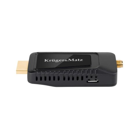 Kruger&Matz Tuner mini Kruger & Matz KM9999 DVB-T / DVB-T2 HD do TV naziemnej H.265 HEVC