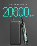 AUKEY PB-N93A ultraszybki Power Bank | 20000 mAh | 4xUSB | Quick Charge 3.0 | Power Delivery | 18W | LED | kabel USB-C