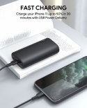 AUKEY PB-Y36 Sprint Go Mini ultraszybki Power Bank | 10000 mAh | 1xUSB-A i 1xUSB-C | Quick Charge 3.0 | Power Delivery | 18W | LED | k