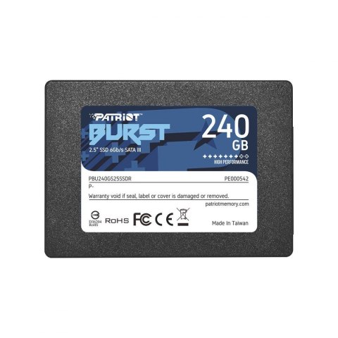 Patriot Memory Dysk SSD Patriot Burst 240GB SATA3 2,5" (555/500 MB/s) 7mm, TLC