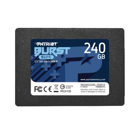 Patriot Memory Dysk SSD Patriot Burst Elite 240GB SATA3 2,5" (450/320 MB/s) 7mm