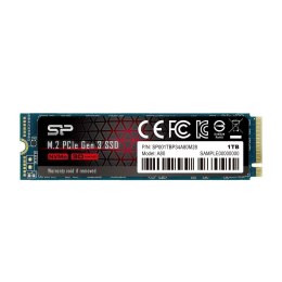 SILICON POWER Dysk SSD Silicon Power A80 1TB PCIe Gen3x4 NVMe (3400/3000 MB/s) 2280