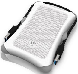 SILICON POWER Dysk zewnętrzny Silicon Power ARMOR A30 1TB USB 3.0 WHITE / PANCERNY / wstrząsoodporny