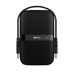 SILICON POWER Dysk zewnętrzny Silicon Power ARMOR A60 1TB USB 3.0 BLACK PANCERNY